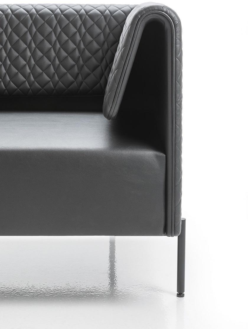 Kastel 3-х местный кожаный диван с журнальной полкой Klint sun-id-1387706 - Вид №4