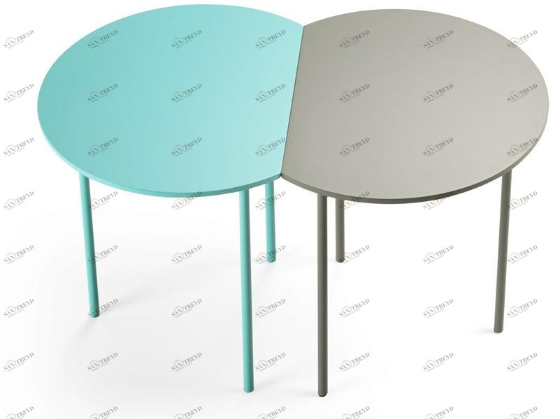 Kendo Mobiliario Круглый лакированный журнальный столик из мдф Cort sun-id-1349276