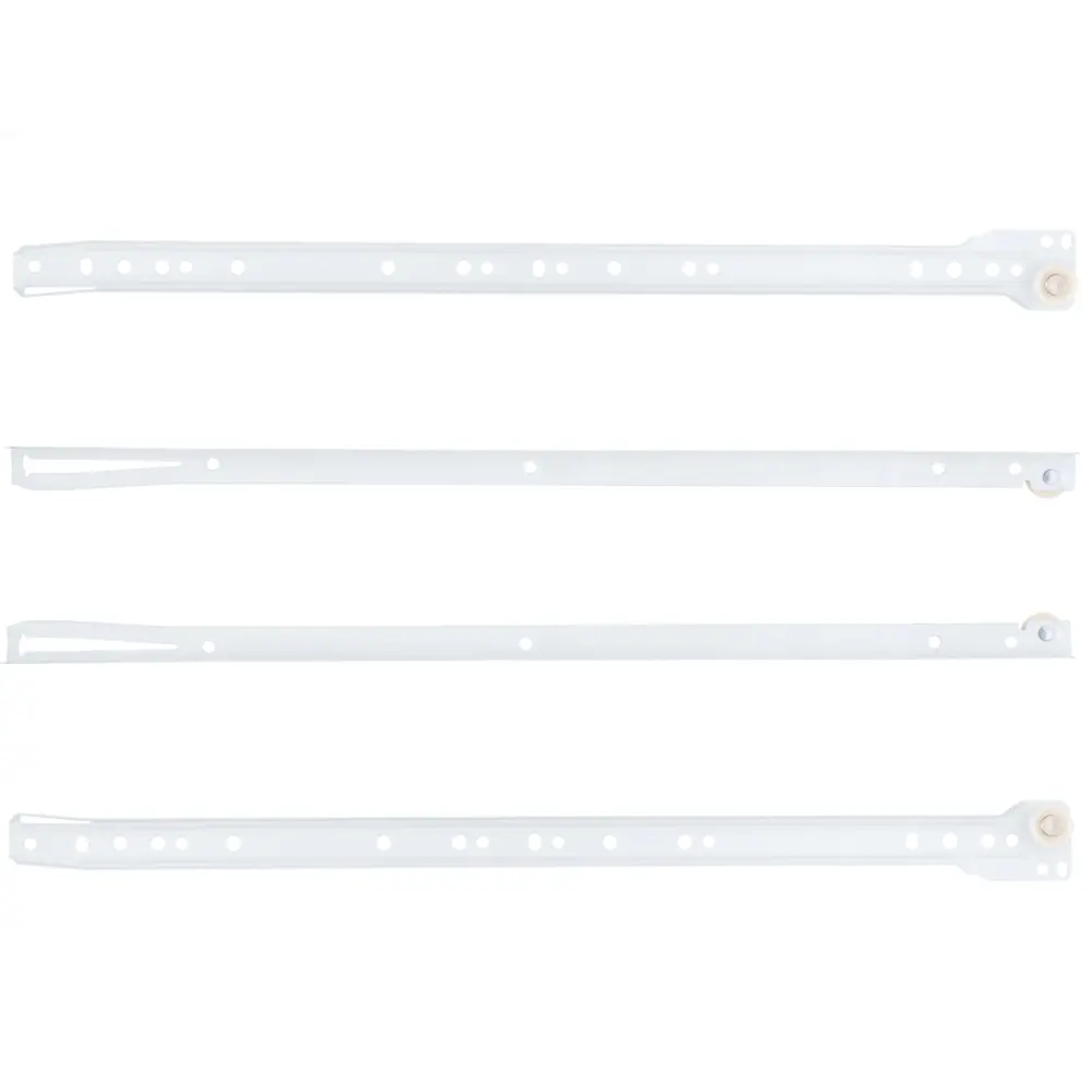 Мебельные направляющие 450x35 мм металл цвет белый 2 шт Santreyd STLM-2173482 - Вид №1