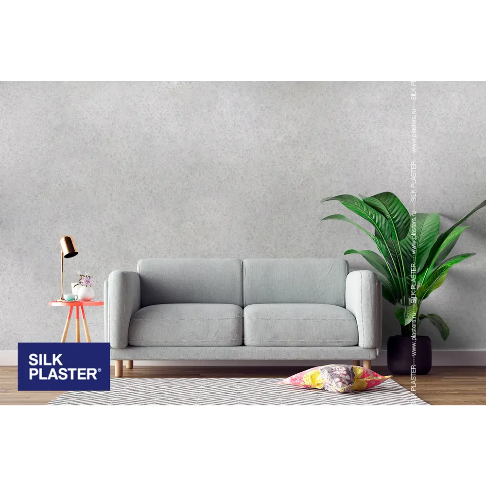 Жидкие обои Silk Plaster Absolute А210 0.743 кг цвет серый 82736072 STLM-2109918  - Вид №3