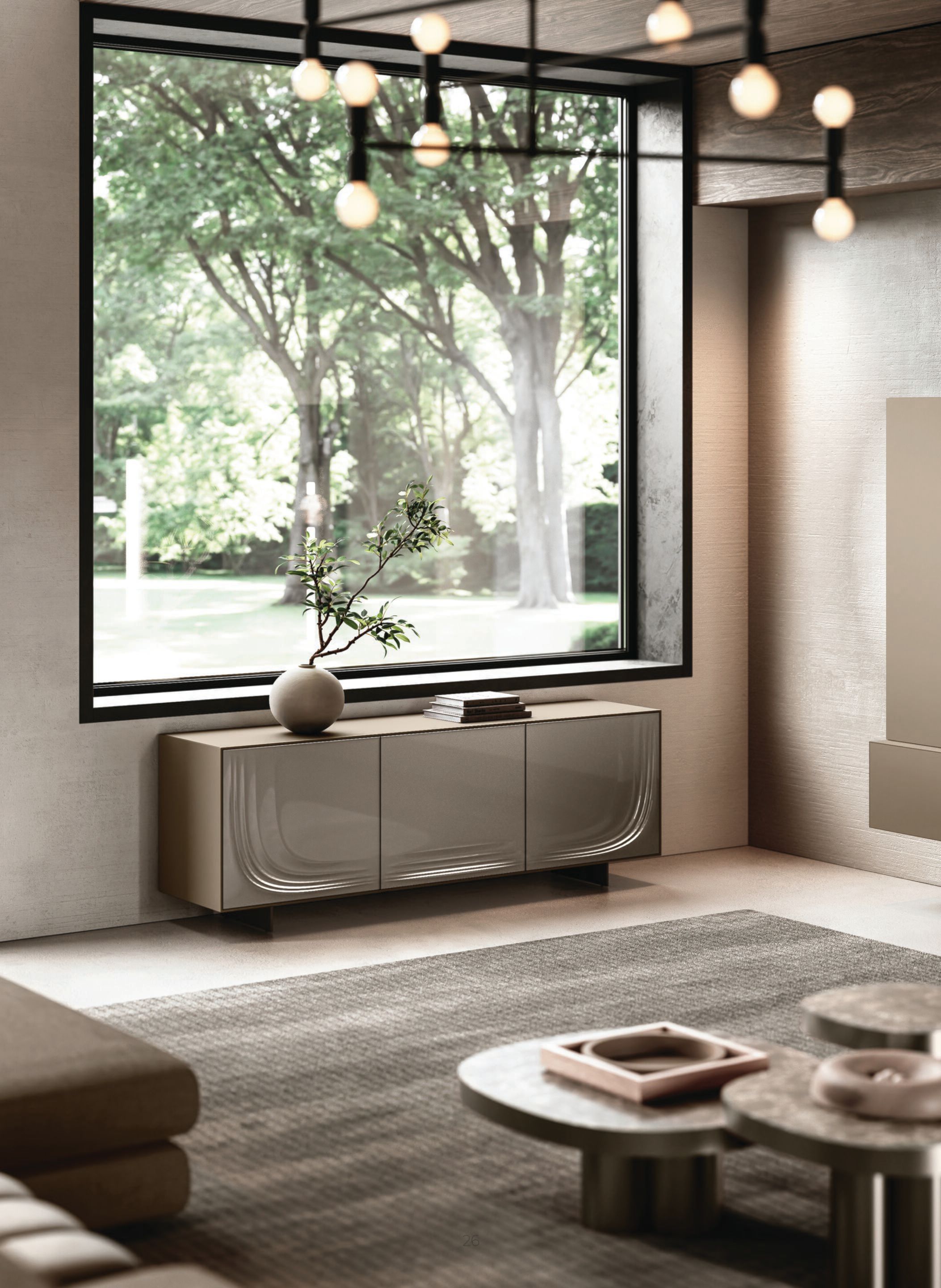 Шкаф Laminam® и стекло с распашными дверями Febal Casa Onda ARCH-00118078 - Вид №3