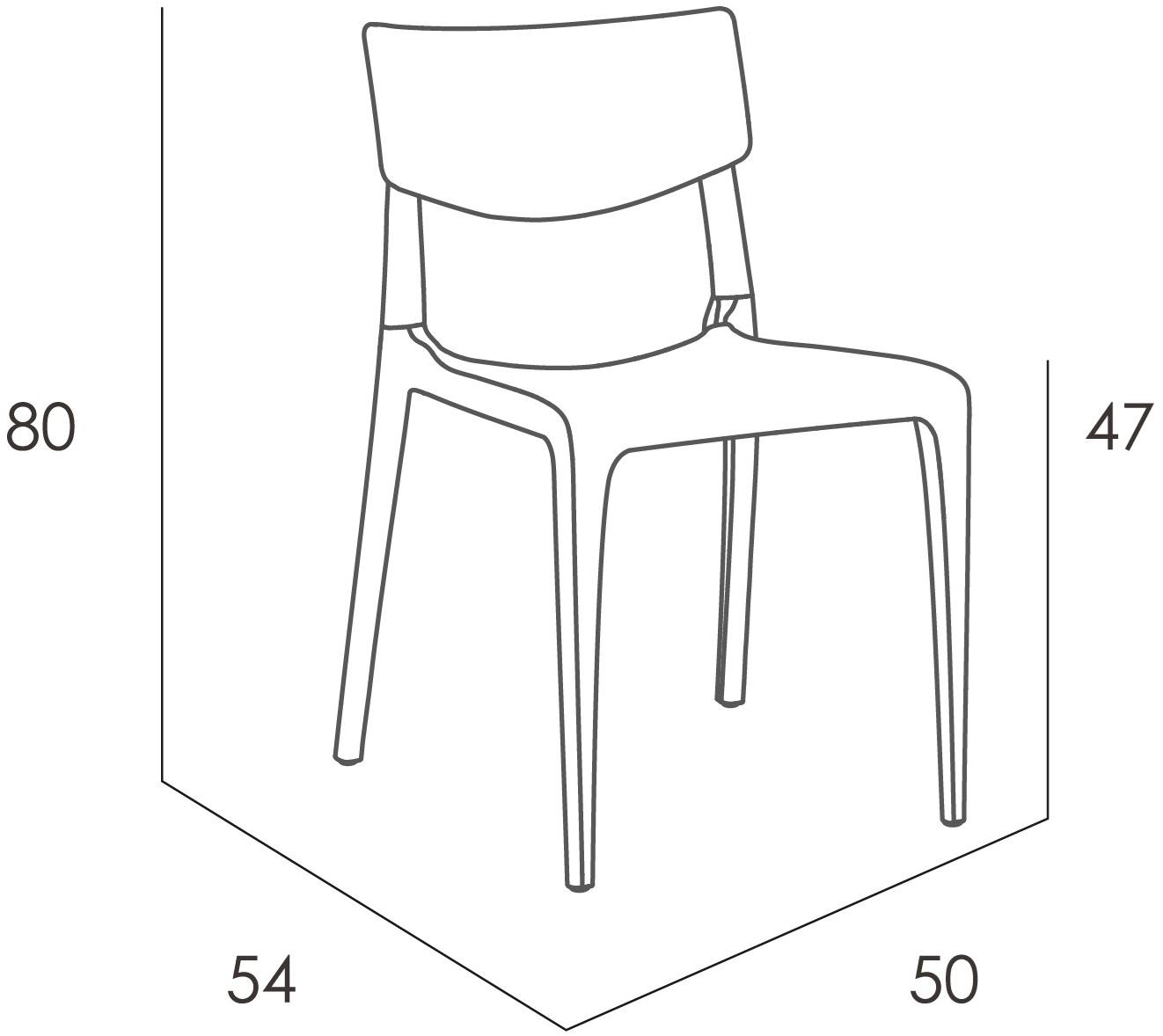 Ezpeleta Штабелируемый садовый стул из полипропилена  Ms-tow00  - Вид №3