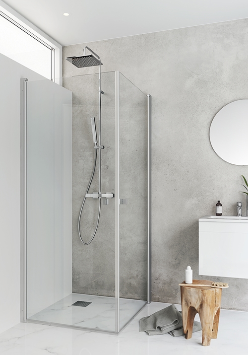 1450434 Igloo Pro Corner Двойное Прозрачное Стекло 80X90 Hafa Прозрачный 