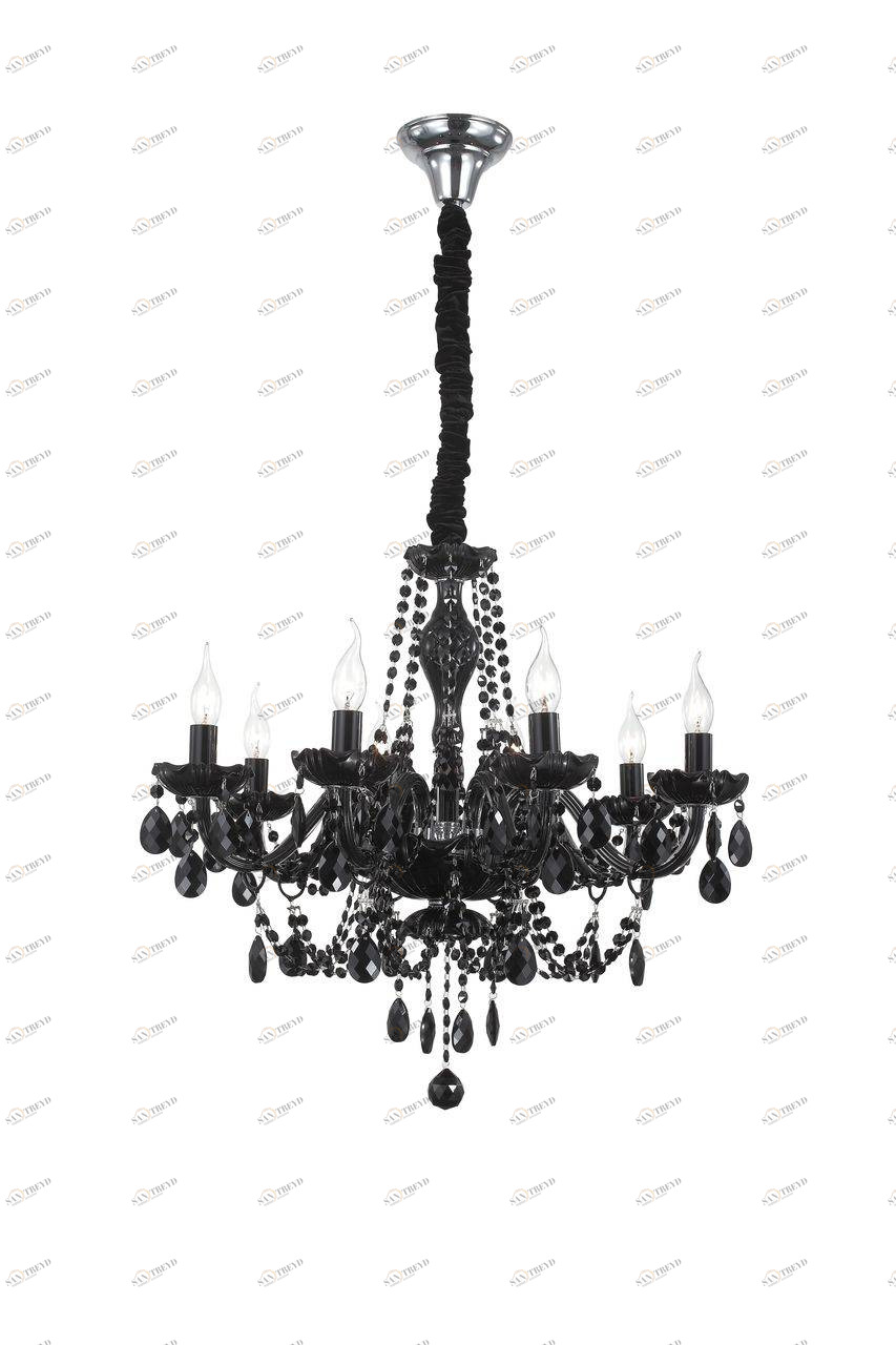 Подвесная люстра ST Luce Odilia SL642.403.08 черная ST LUCE ДИЗАЙНЕРСКИЕ, ODILIA 059528 Черный 