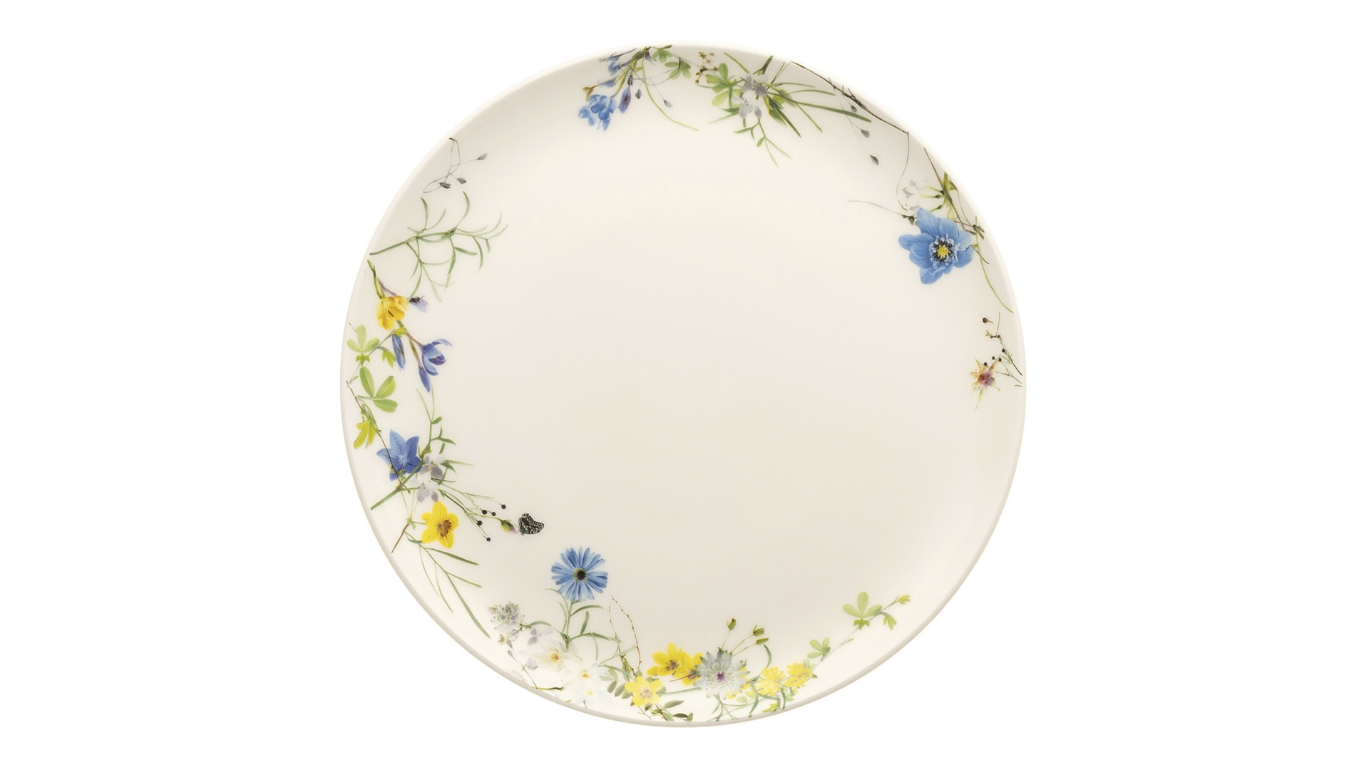 10624778 Rosenthal Тарелка закусочная Rosenthal Альпийские цветы 21см, фарфор Фарфор  - Вид №1