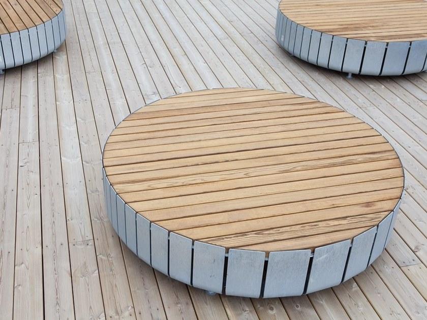 VESTRE Скамья из стали и дерева без спинки Stripes sun-id-1467434 - Вид №4