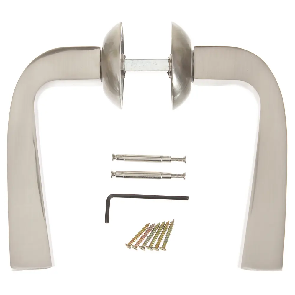 Ручка дверная на розетке Фабрика Замков Z 106, цвет матовый никель STLM-2108560 - Вид №2