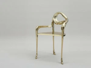 BD Barcelona Design Стул из латуни с подлокотниками Leda