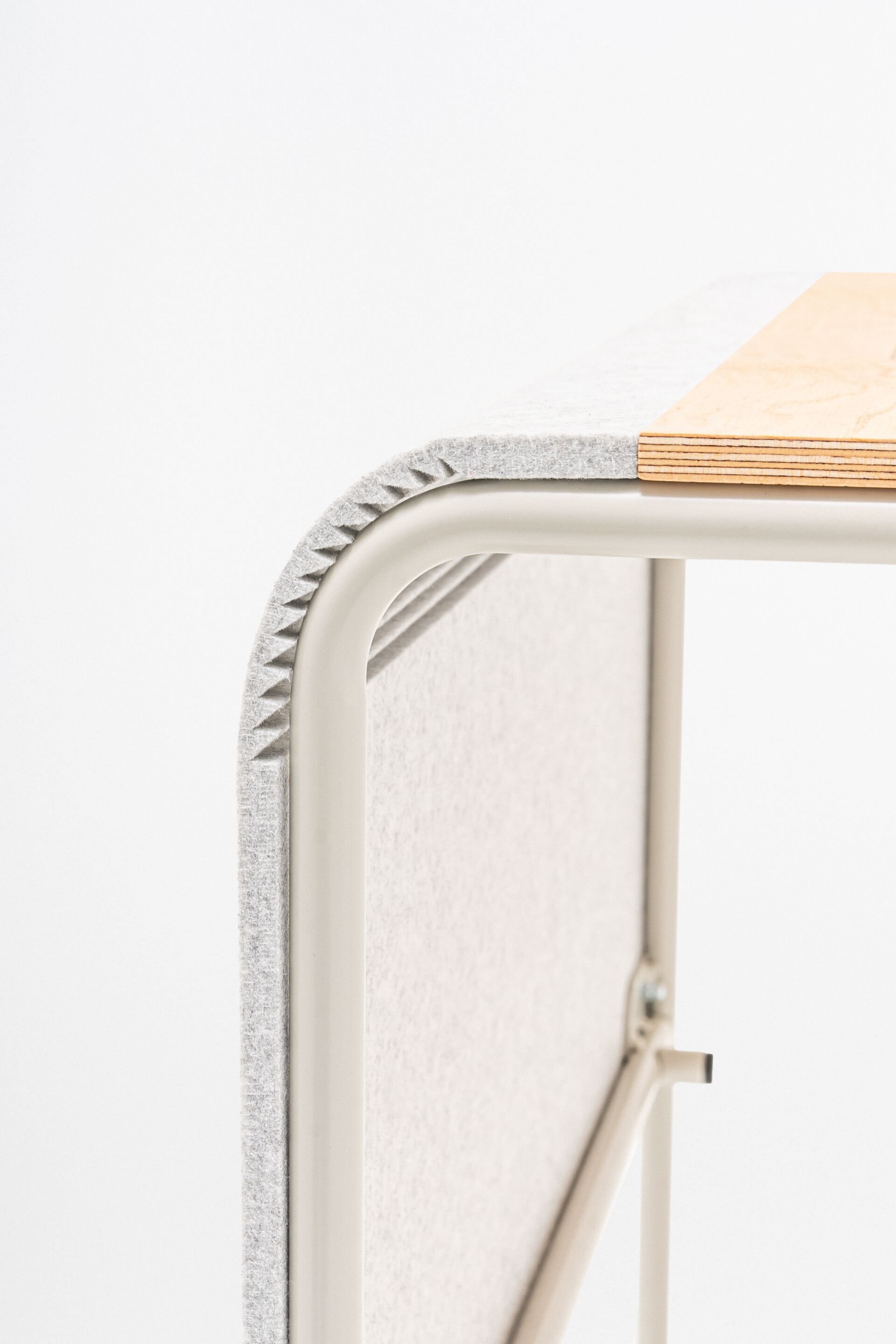 Прямоугольный стол из стали и дерева MDD LOOP ARCH-00008239 - Вид №6