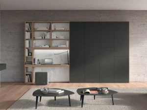 Febal Casa Книжный шкаф из лакированного меламина с письменным столом