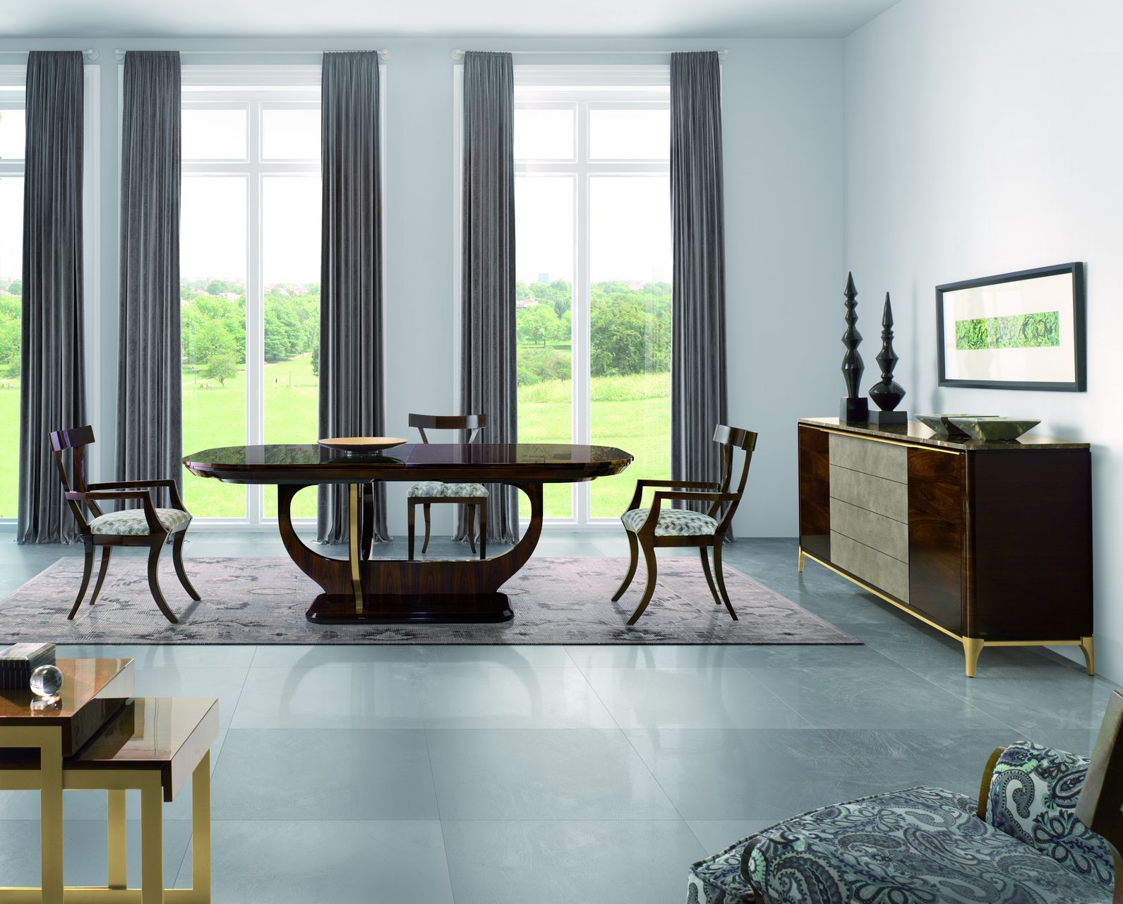 Выдвижной деревянный стол со скульптурным основанием Hurtado Evolution ARCH-00021729 - Вид №1