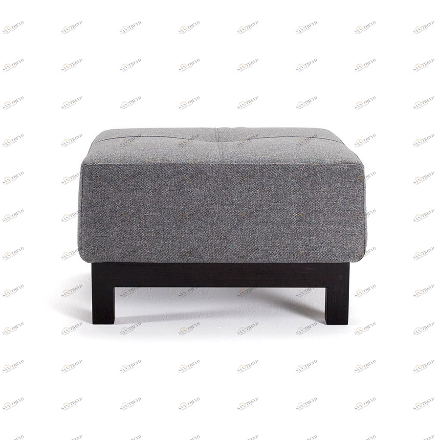 Пуф Bifrost Deluxe Excess с черными ножками, серо-черный Innovation Living BIFROSTPF563