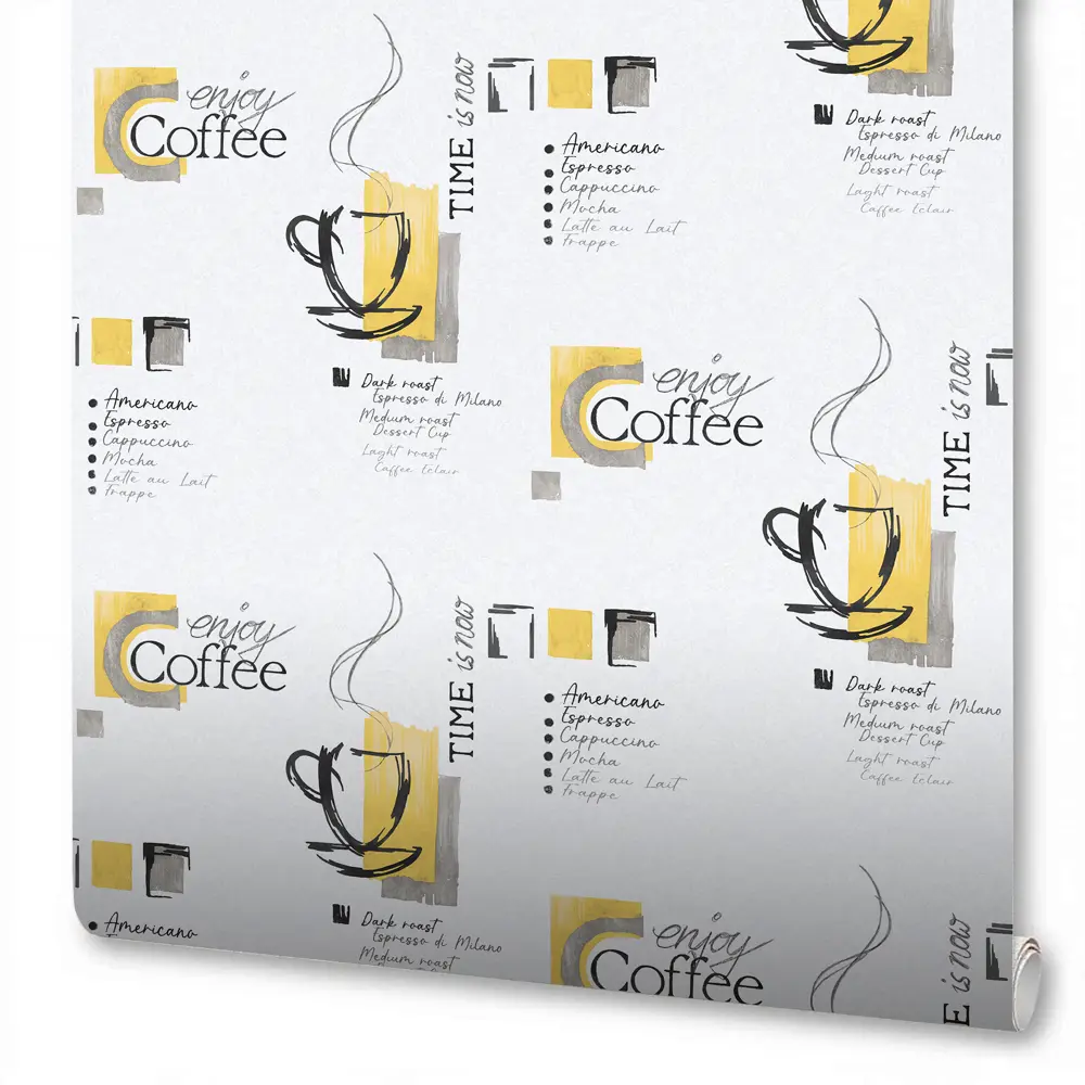 Обои флизелиновые Wallsecret Caffe белые 1.06 м 168472-19 STLM-2096067