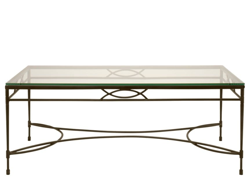 Прямоугольный журнальный столик из нержавеющей стали и стекла JANUS et Cie ARCH-00119523 - Вид №3