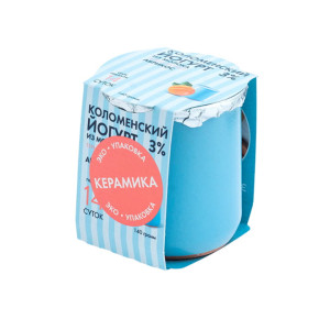 Йогурт Коломенский Абрикос 3% Коломенское молоко 140 г БЗМЖ