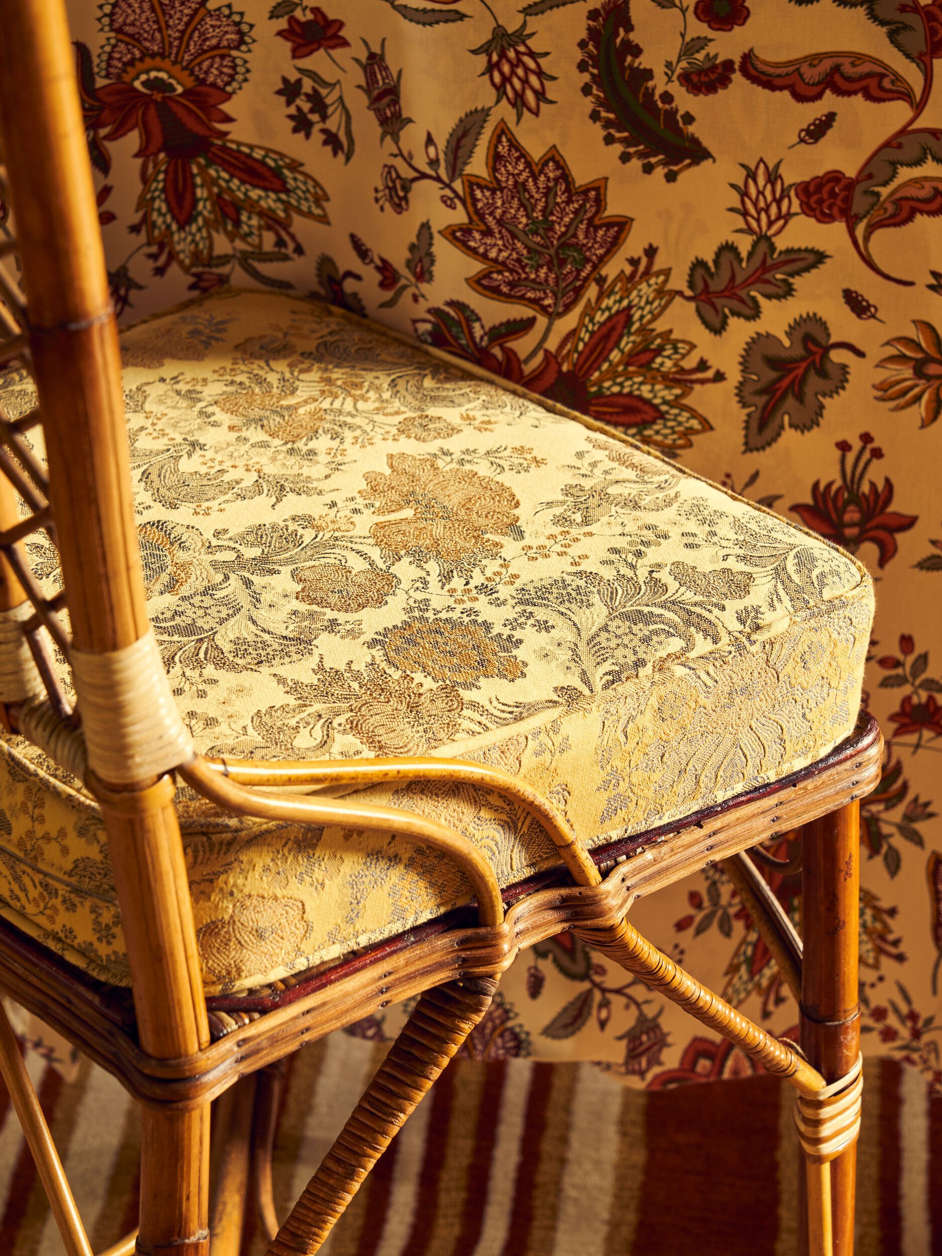 Хлопчатобумажная Жаккардовая ткань с цветочным рисунком LELIEVRE Quenin-Belle Époque ARCH-00035609 - Вид №8