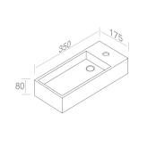 L319T0R1V2.100 Подвесная раковина прямоугольная A. e T. Italia ACQUAFREDDA Белый глянцевый AeT ITALIA - Вид №3