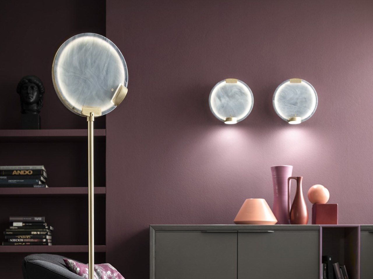 Стеклянный светодиодный торшер Masiero Horo ARCH-00075934 - Вид №3