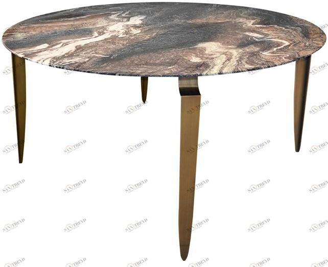 Garbarino Круглый обеденный стол из мрамора Mesa Mesa d 130 