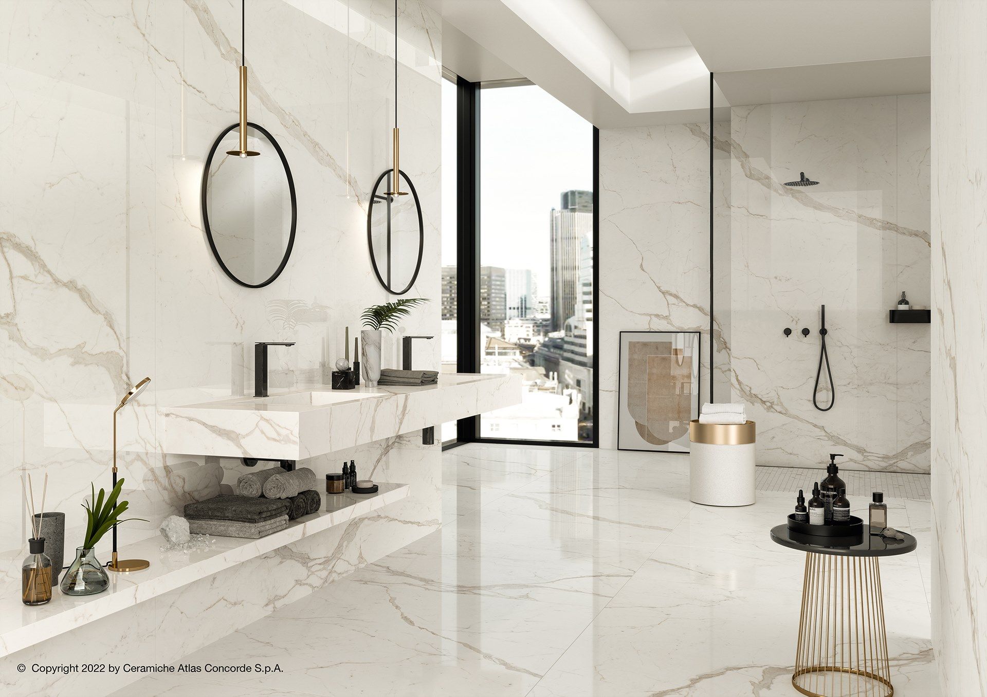 Двойная подвесная раковина из керамогранита Atlas Concorde Habitat Contract ARCH-00111586 - Вид №2