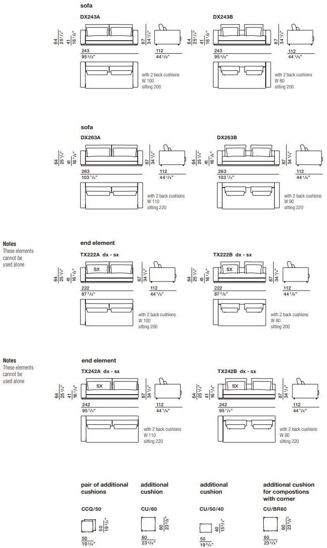 Molteni & C. 3-х местный тканевый диван Reversi sun-id-1461745 - Вид №2