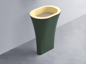 AMLA65-CN+AMPILO-AV+AMCOLO-MU Раковина Amedeo Ovale отдельностоящая cielo Enjoy + Amedeo