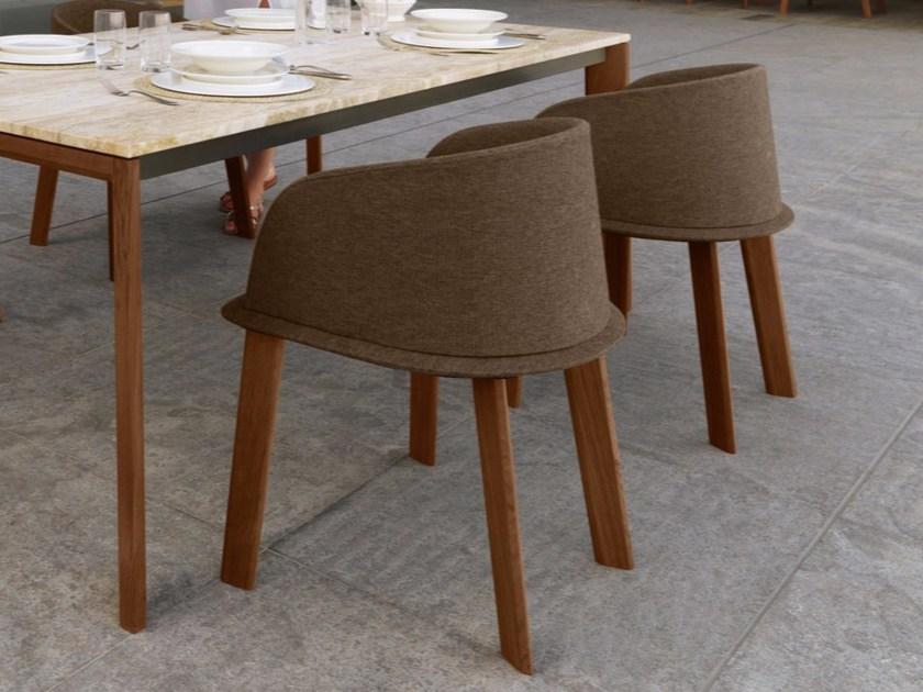 Talenti Мягкое кресло из ткани в современном стиле Cleo teak Cleppz - Вид №1