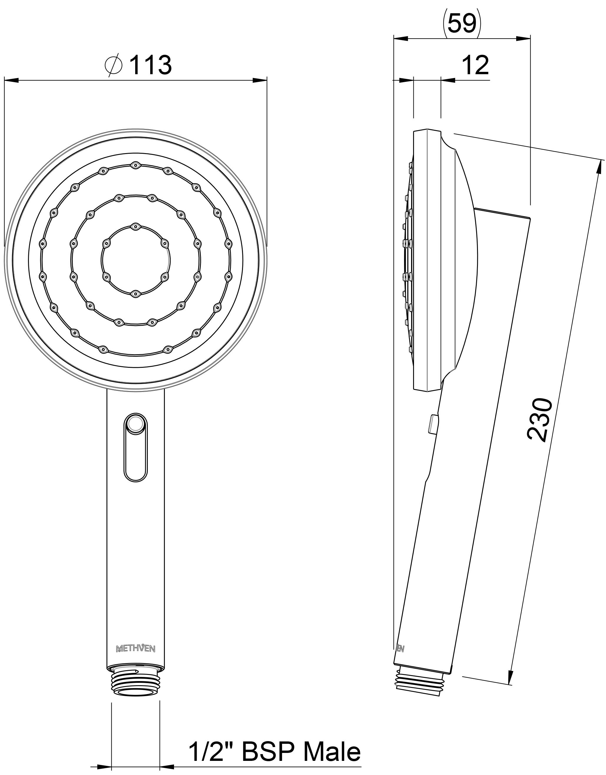 TUHSSSGR Трубка VJet Turoa Methven Графит  - Вид №1