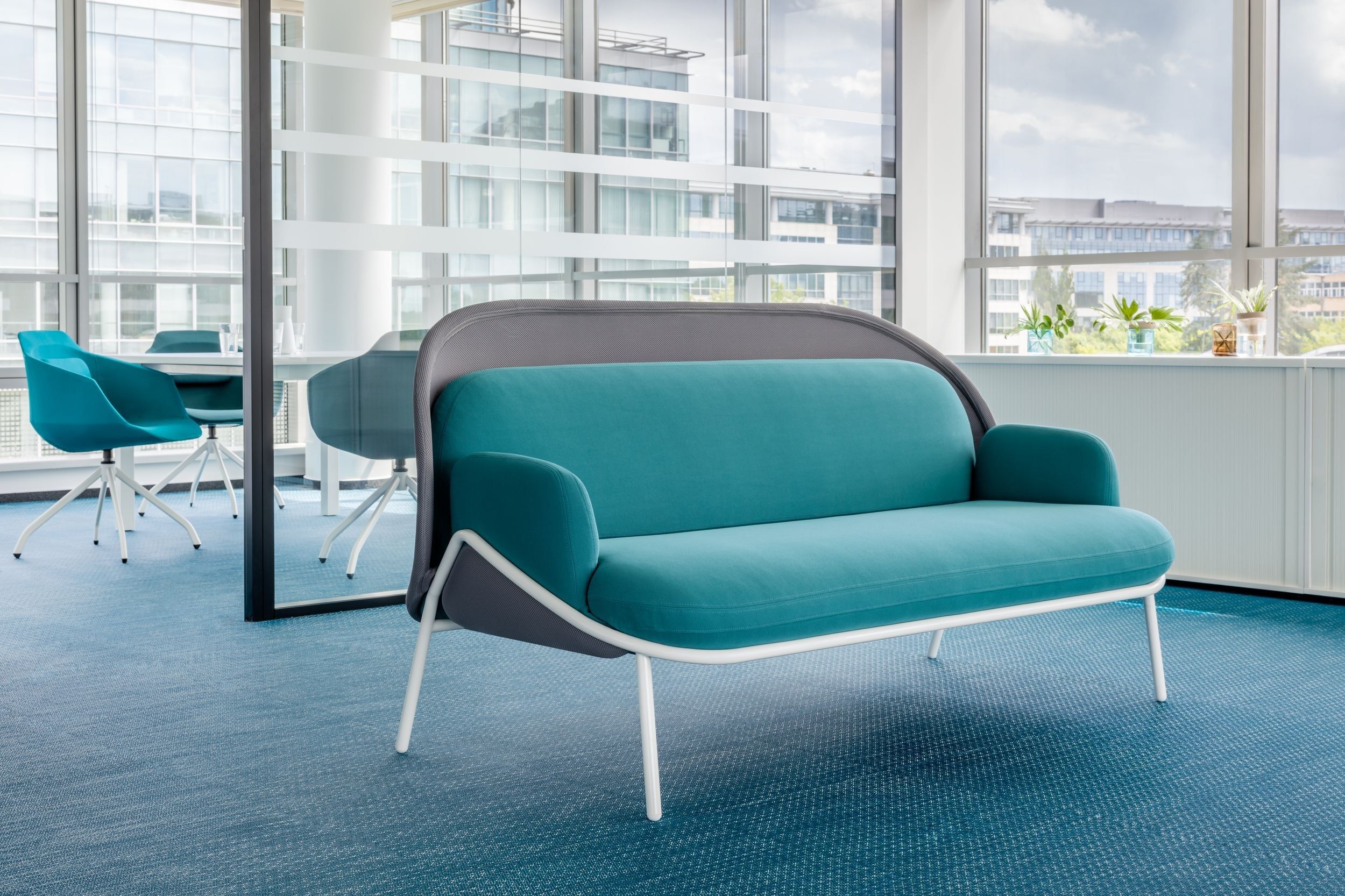 2-местный тканевый диван с огнестойкой обивкой MDD сетка ARCH-00081575 - Вид №3