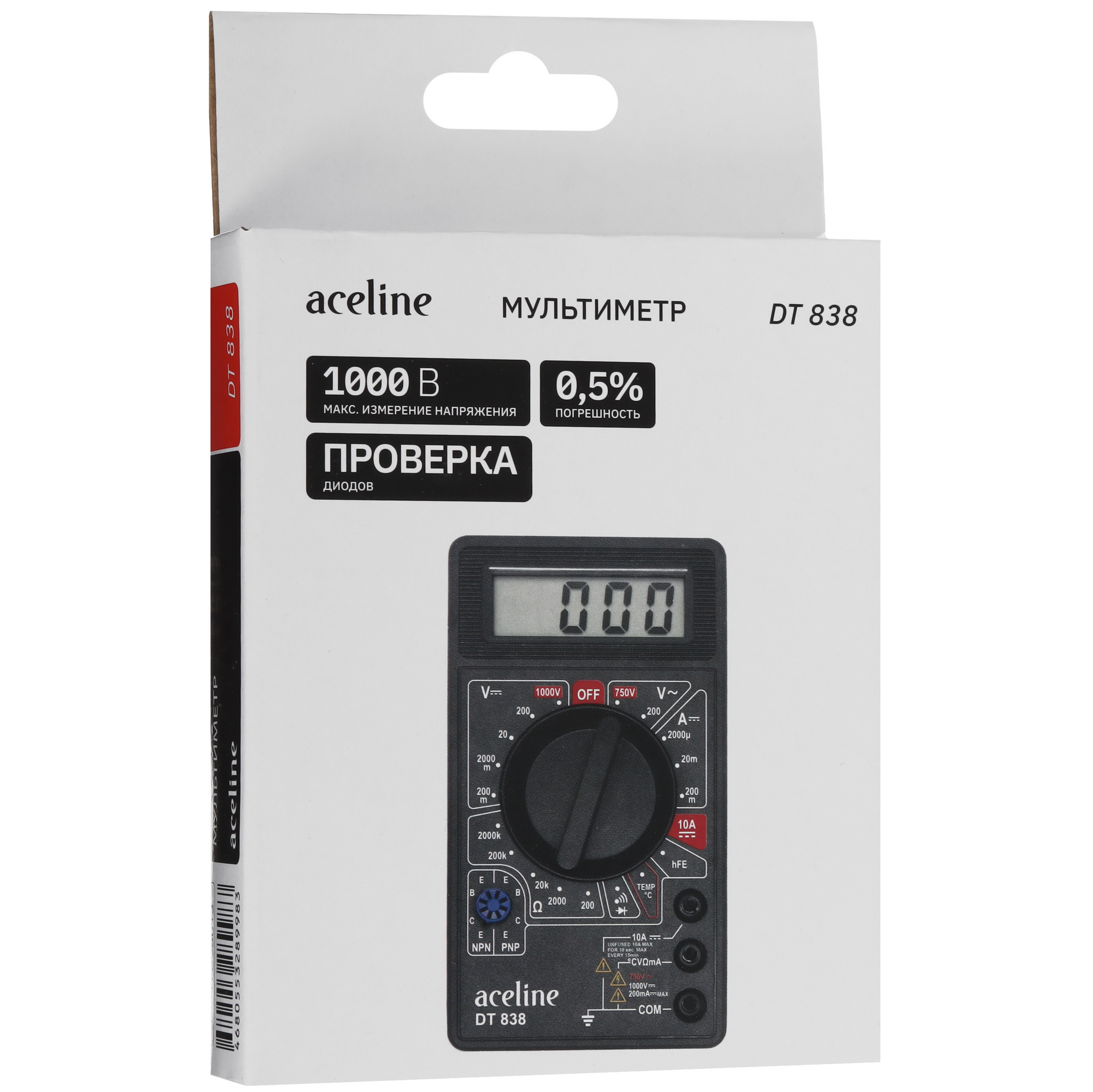 Мультиметр Aceline DT 838 5424839 STDN-0036790 - Вид №6