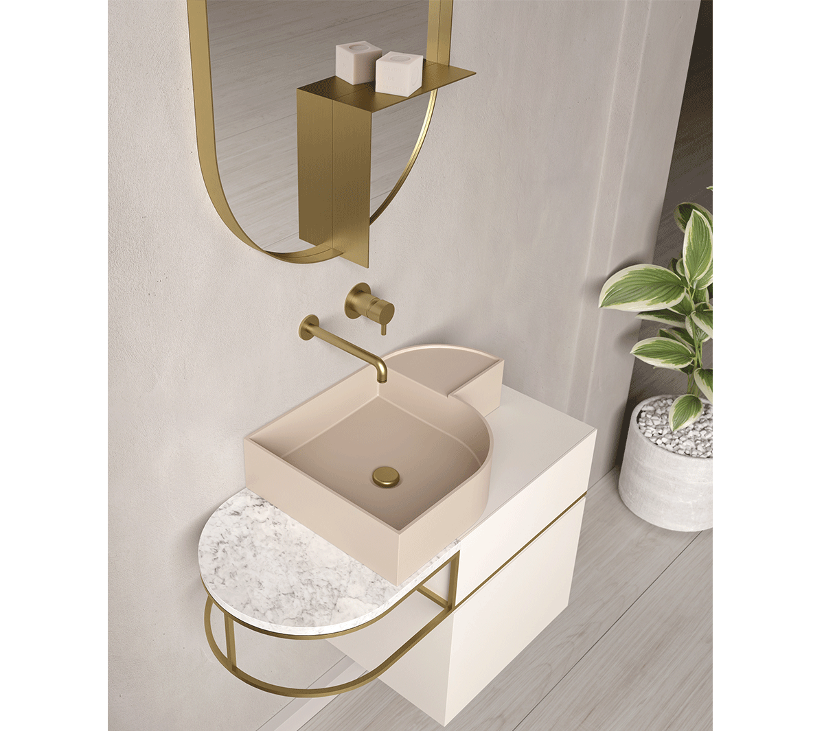 com_EXLAVPSNOU Накладная раковина на столешницу  прямоугольная Ex.T Nouveau - Вид №2