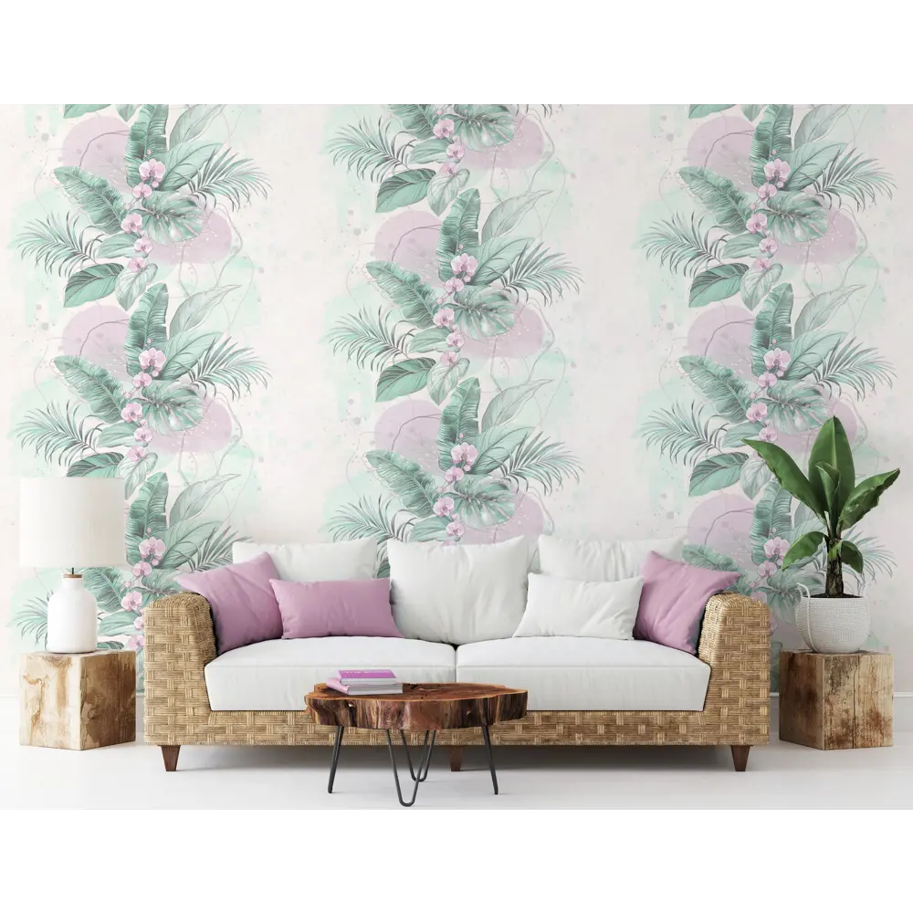 Обои флизелиновые Wallsecret Jamaica молочные 1.06 м 8768-28 STLM-2097405 - Вид №4