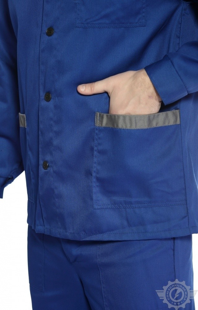 65399 Костюм "Труд" василек-серый  Летняя спецодежда  размер 56-58/182-188  - Вид №11