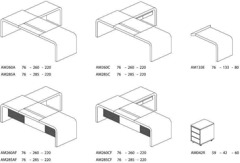 ARTOM by Ultom Модульный стол руководителя Tau sun-id-1391656 - Вид №6