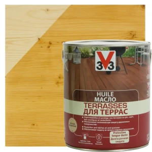 Масло для террас V33 бесцветное 2.5 л
