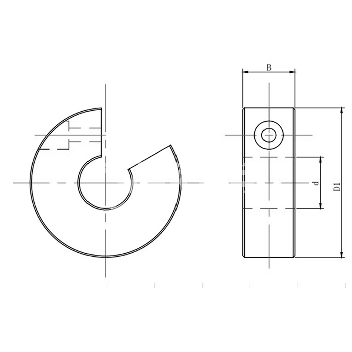 IS747 Ограничитель для вала TBR30 SXT30 ISKRA  - Вид №1