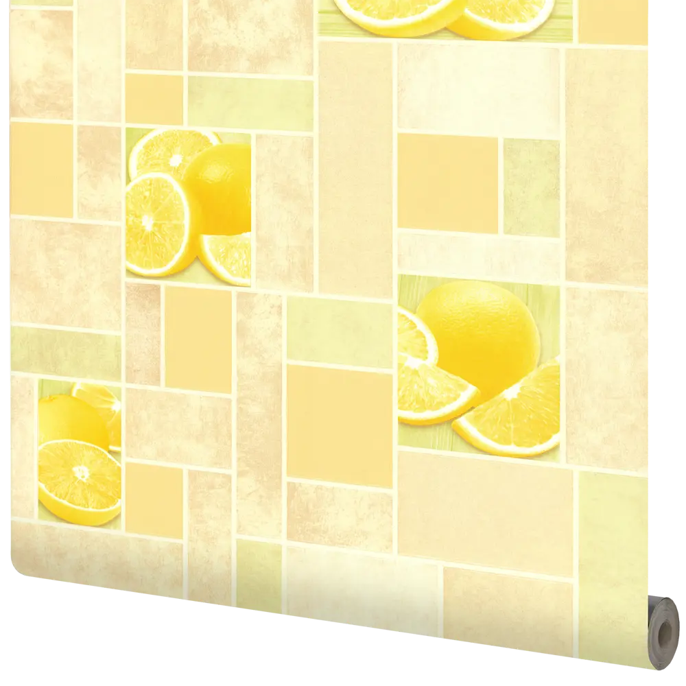 Обои виниловые Аспект Ру Цитрус желтые 0.53 м 10103-37 STLM-2090518