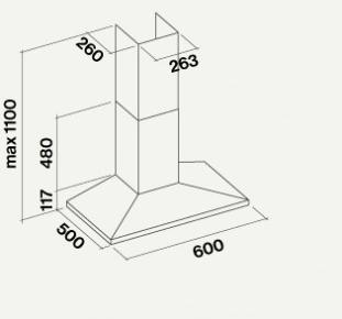 Falmec Настенная вытяжка из нержавеющей стали Design sun-id-1372056 - Вид №2