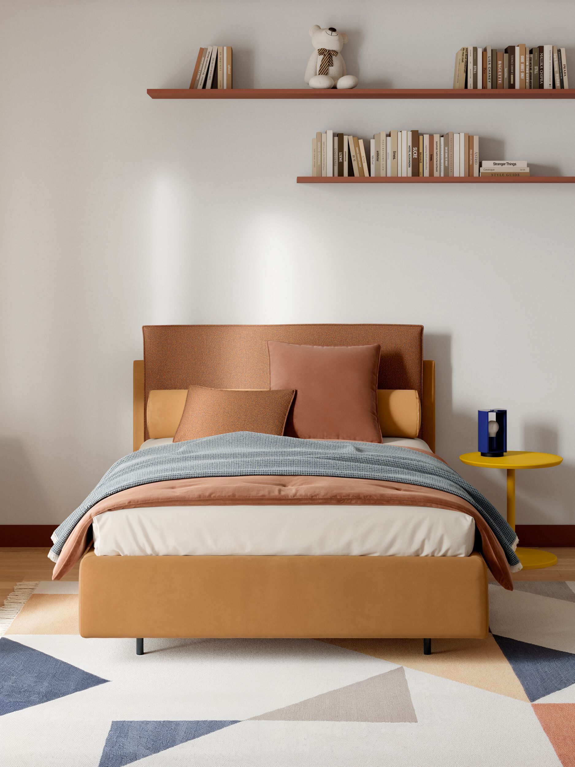 Односпальная кровать с мягким изголовьем Twils Frick ARCH-00102349 - Вид №6