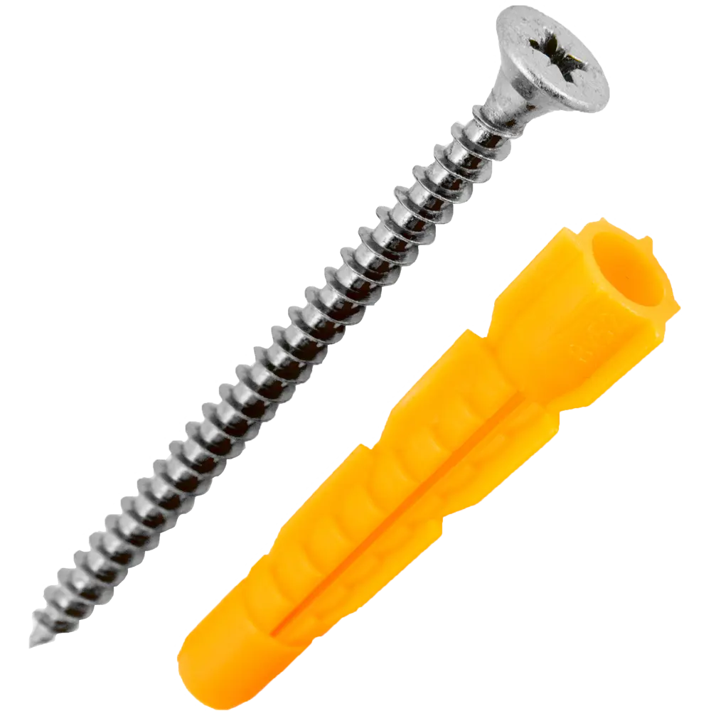 Дюбель универсальный с саморезом Ш5х70 мм полипропилен 9 шт НЕВСКИЙ КРЕПЕЖ STLM-2073069 - Вид №2