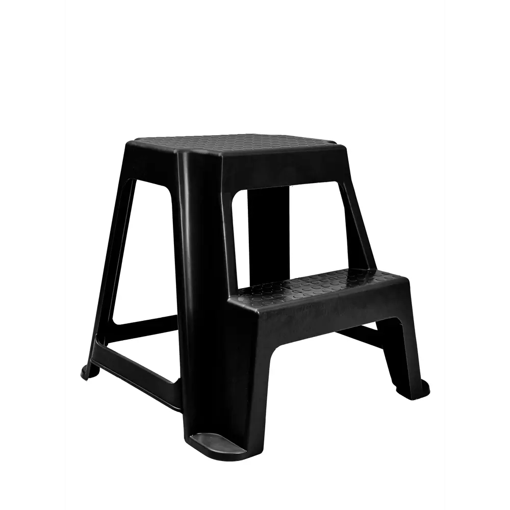 Табурет-стремянка пластиковая Rosenberg 44x45x47 см каркас пластик цвет черный Santreyd STLM-2205712