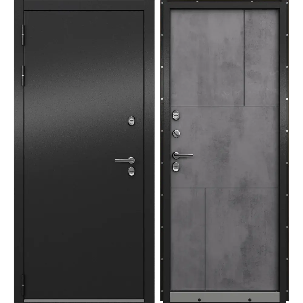 Дверь входная металлическая Крепыш 88x205 см левая темный 89382942 STLM-2001641 МАСТИНО  - Вид №1