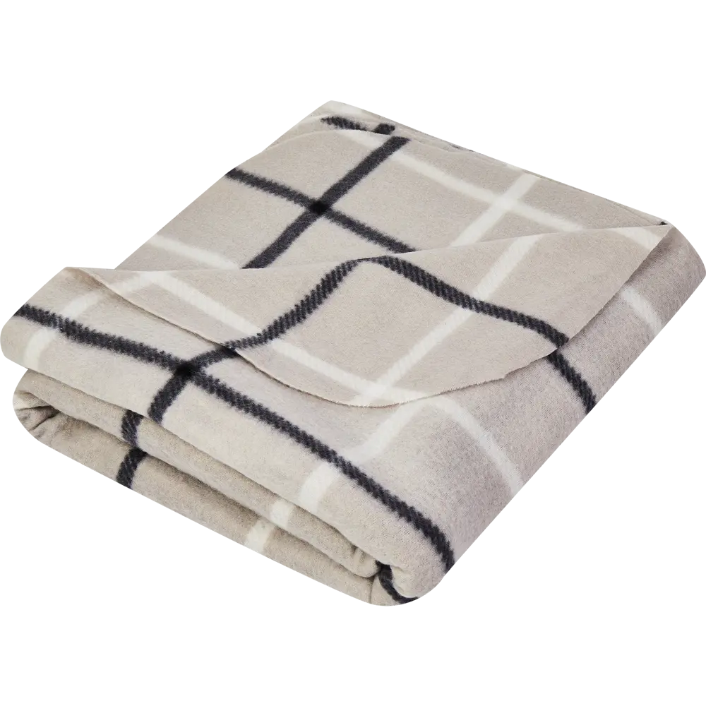 Плед Tummel 130x170 см флис цвет серый Ardenza STLM-2157192