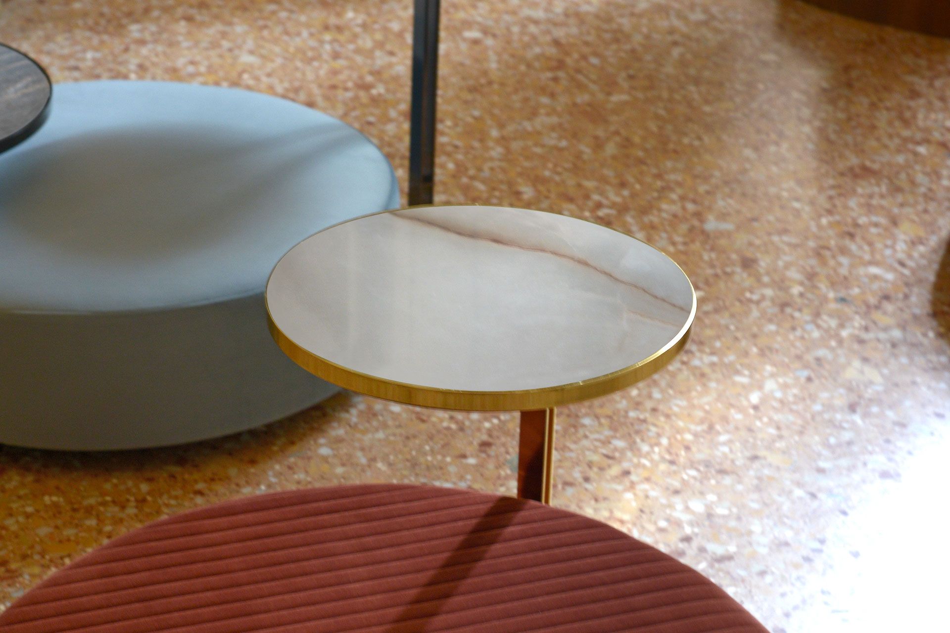 Круглый пуф из ткани Domingo Salotti Febe ARCH-00099951 - Вид №9