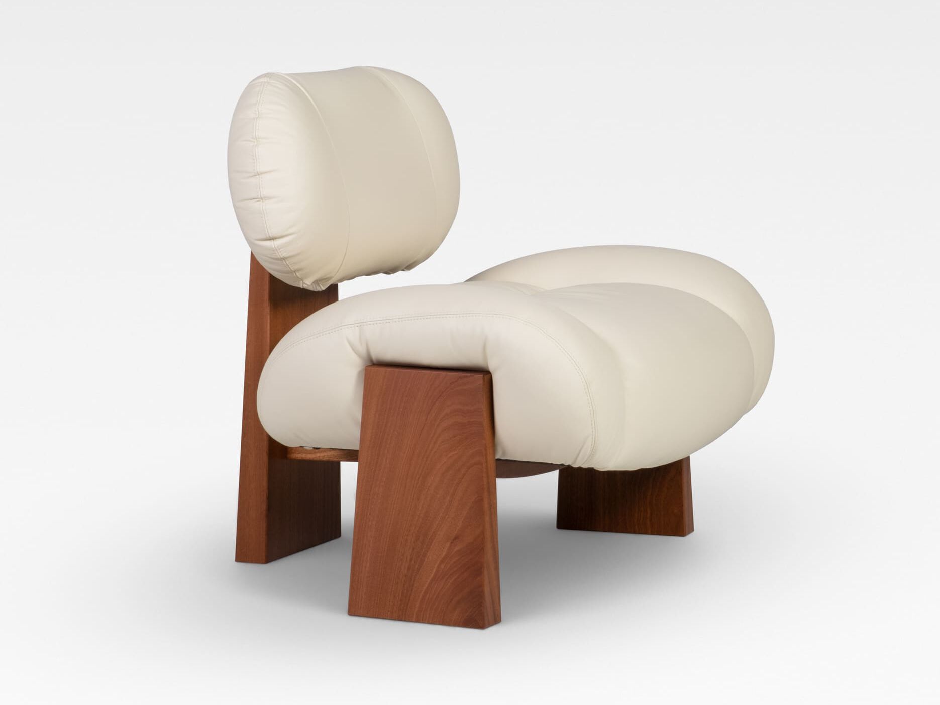 Кожаное кресло без подлокотников Greenapple SENSE ARCH-00013602