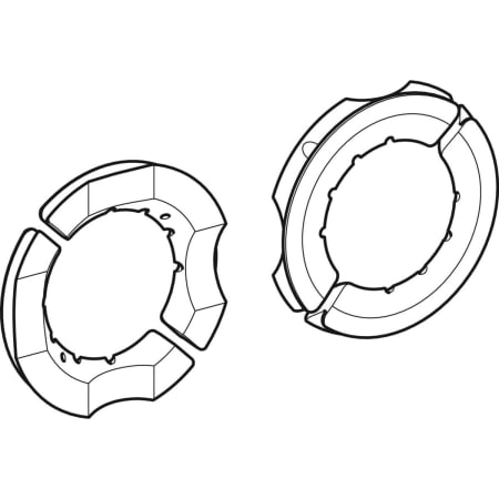 359.056.00.1 Комплект зажимных вставок Geberit для зажимной пластины d110 Geberit  - Вид №1