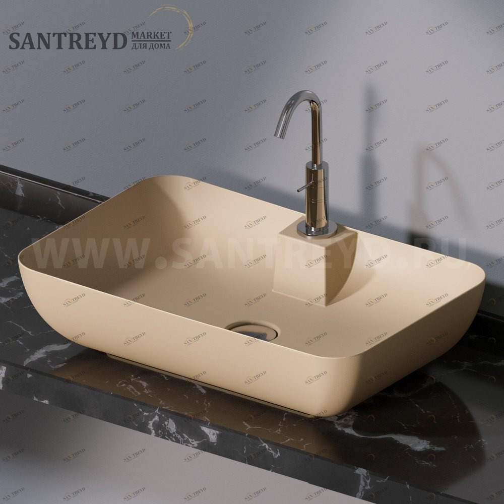 L607131 Накладная раковина на столешницу  прямоугольная A. e T. Italia ELITE AeT ITALIA