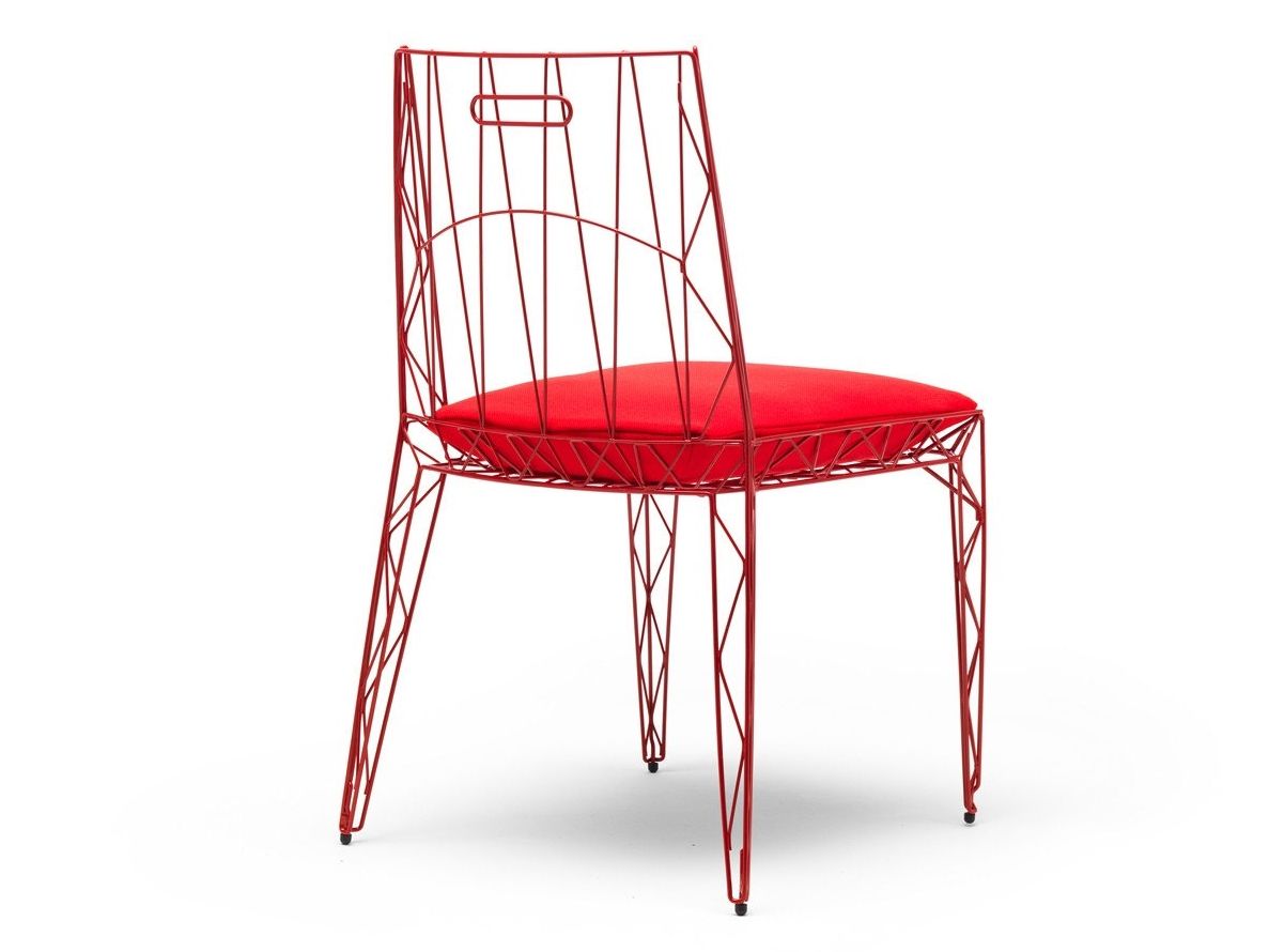 Стальной штабелируемый стул с мягким сиденьем EPÒNIMO NUA ARCH-00078623 - Вид №3