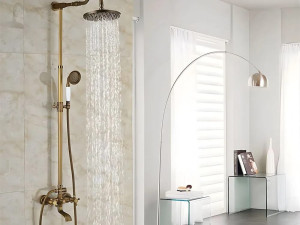 Настенная душевая колонна с переключателем