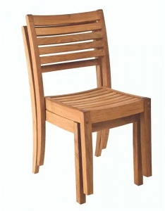 Unopiù Штабелируемый стул из тика Chelsea Sebri